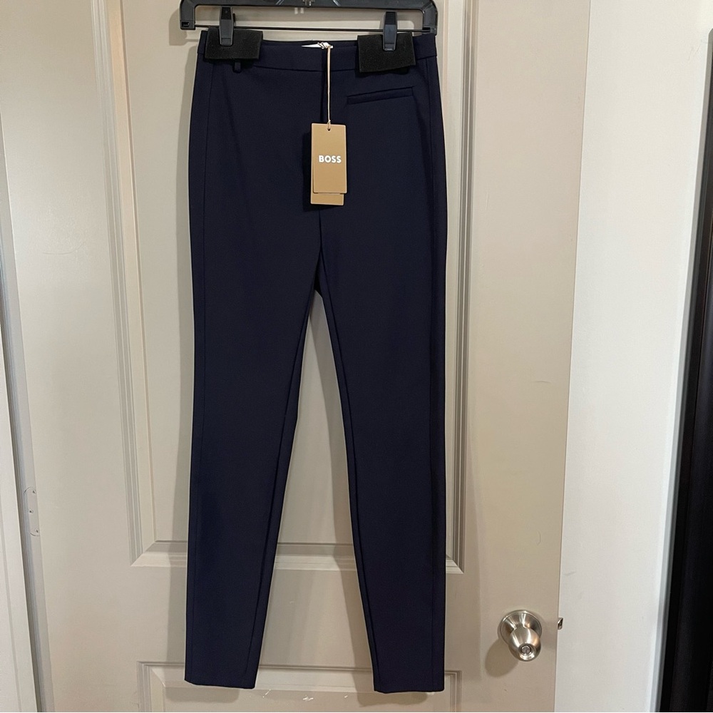 NWT Boss Navy Slim Fit Telungy Trousers